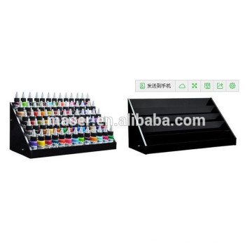 Tatouage acrylique noir Grand écran d&#39;affichage encreur Compteur de table à crémaillère à 5 niveaux